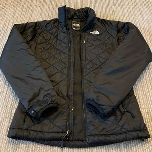 Black North Face puffer jacket